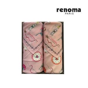 레노마 RH2S201 남녀 손수건 2매세트 R201번