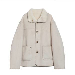 [올리브데올리브]울 혼방 스웨이드 리버시블 무스탕 OM5WMB10