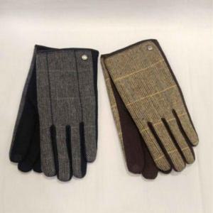 아이엘드 GPN681H남성 헤링본 콤비 모직 장갑