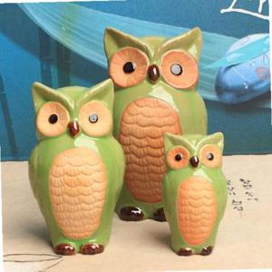 녹색 키다리 부엉이 소품인형 3P세트
