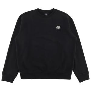 엄브로 에센셜 기모 스몰로고 맨투맨 UQ423CFSO1BLK