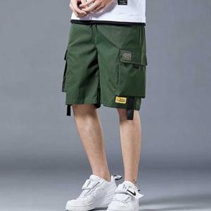 남성용 여름 하의 카고 반바지 5부 포켓 팬츠 의류