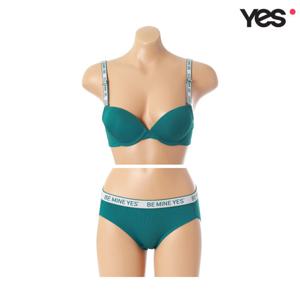 [예스]데일리 그린 브라 헴팬티 세트 YDWBZ671YDWPZ671