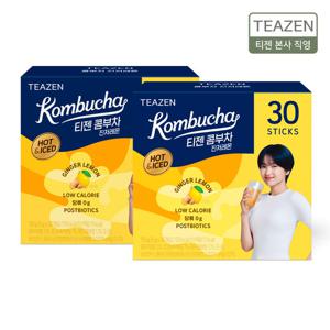 티젠 콤부차 진저레몬 30스틱입 X 2박스 (HOT & ICE 겸용)
