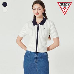 [게스]게스 여성 반팔 스카시 스웨터 집업 OO2S2673