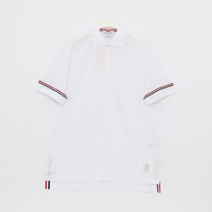 톰브라운 암밴딩 삼선 카라 반팔 남성 티셔츠 MJP193A J0129 100