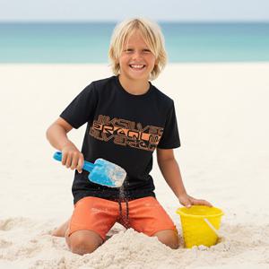 퀵실버 아동 반팔 래쉬가드 QS751KBT