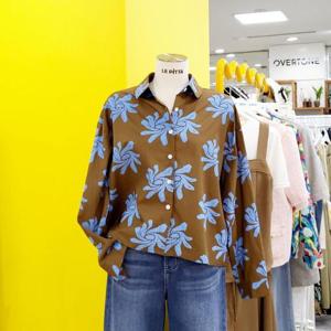 르피타 DP01 꽃문양 프린트 셔츠 L243USH852