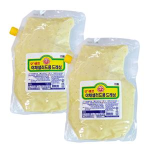 오뚜기 오쉐프 야채샐러드용드레싱 3kg (스파우트팩) 2개