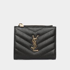 생로랑 모노그램 마틀라세 여성 반지갑 575879 BOW01 1000