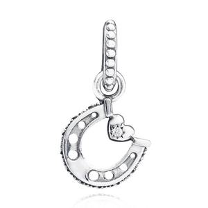 [판도라] 799157C01 굿 럭 홀스슈 펜던트 겸 댕글 실버 참