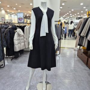 [레노마레이디]민소매 브이넥 롱  모직 원피스 R2F41HOP010