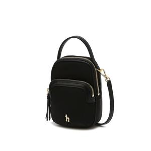 [헤지스/쇼핑백]나일론 더블지퍼 미니크로스백 HIWA5E430BK