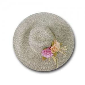 피크닉 모자 왕골 여름 소풍 모자 패션 비치 꽃