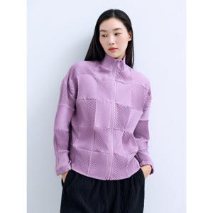 [플리츠미][플리츠미] 피켓 져지 스퀘어 오블리크 집업_PPJKS025