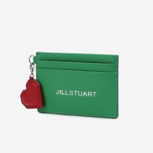 [질스튜어트핸드백] 그린 로고 포인트 소가죽 여성 카드지갑 JAHO4E471 E2