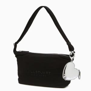 [질스튜어트] 블랙 글로시로고 나일론 호보형 숄더 겸 크로스백 S JABA4F746BK