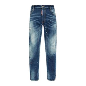 디스퀘어드 미디엄 이지 바이커 진 블루 남성 S74LB1662 S30664 470