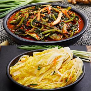 Fresh 우수상김치 솜씨가 국내산 김치 혼합세트 총10kg (열무김치 5kg+백김치 5kg)