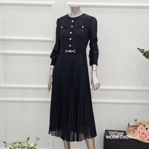 [미니멈]MD 은장 디테일 시스루 플리츠 원피스 MD MXBAWO4110 MD