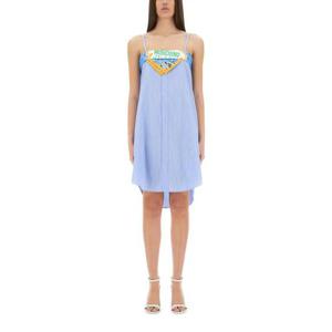 모스키노 진스 여성 연하늘 면 미니 드레스 04683725_1303