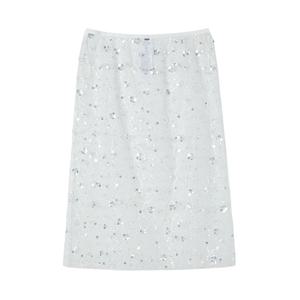 [랩]플라워 비즈 레이어드 스커트(AR1WS221)