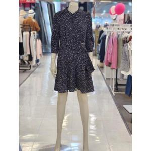 SOUP 세이브존07 도트 프린트 랩 미디 원피스 SB3OP85