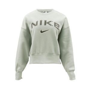 나이키긴팔티 ZQC FV7675-537 나이키 우먼스 피닉스 플리스 오버 사이즈 크루넥 로고 스