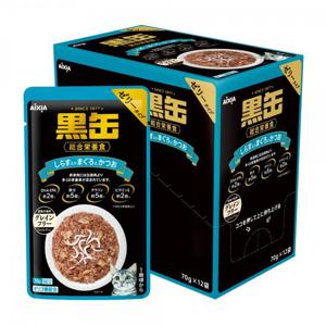 아이시아 흑관 그레인프리 주식 파우치 참치 가다랑어 치어 70g x 12개(BP-56)