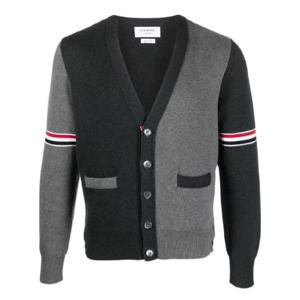 톰브라운 컬러 블록 가디건 MKC310FY3007