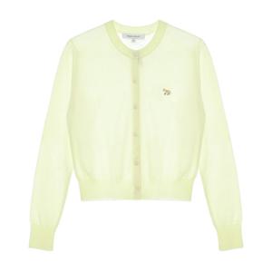 메종키츠네 베이비 폭스 패치 가디건 옐로 MW00507KT1036 P726