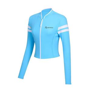 [레노마수영복]여성 크롭 집업 래쉬가드 상의 CS2F304