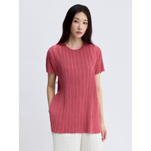 [플리츠미][플리츠미] 폴딩 슬리브 로프 플리츠 티셔츠_PPTSM025