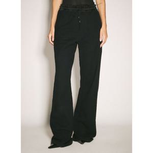 생로랑 로고 자수 와이드 트랙 팬츠 802185 Y36SW 1000