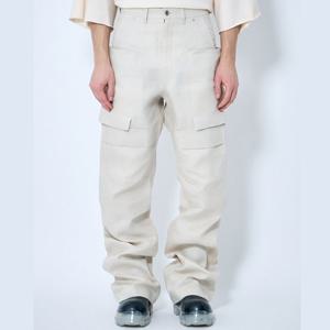 25 FW 릭오웬스 멀티플 포켓 스테판 린넨 카고 팬츠 RU01E5346 TWL 41