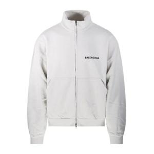 발렌시아가 화이트 풀 집업 재킷 844162TSVP1 9012 9012