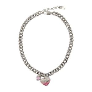 마크제이콥스 하트 벌룬 파브 목걸이 2P5JNC001J08 671 SILVER