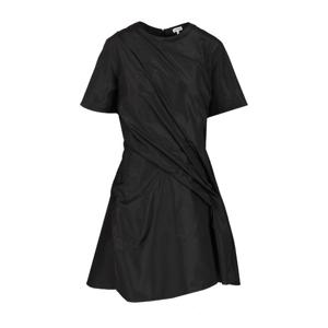 로에베 블랙 반팔 라운드 넥라인 미니 원피스 S359Y09XJD 1100