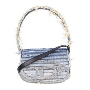 디젤 데님 디스트레스 라인스톤 숄더 백 X08396 P8238H8457