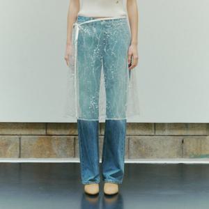 [플랙진]스트레이트 데님팬츠 K04 미드 워시드(PJTF5LGK045)