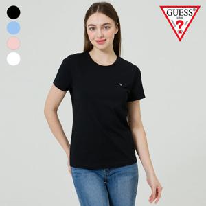 [게스(진)]여성 변형 미니삼각 반팔티 YO2K9482