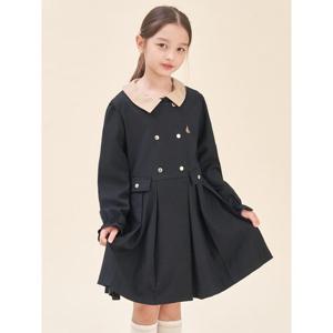 [시즌30%OFF][빈폴키즈] 2WAY 원피스형 트렌치 코트  블랙 (BI5871G025)