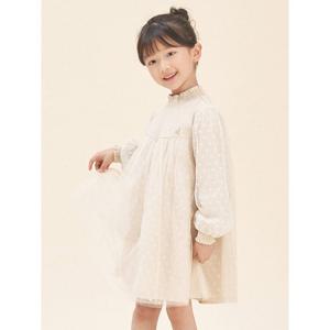 [시즌30%OFF][빈폴키즈] [러블리 빙키 걸즈] 반목 트윙클 샤 원피스  아이보리 (BI5871G050)