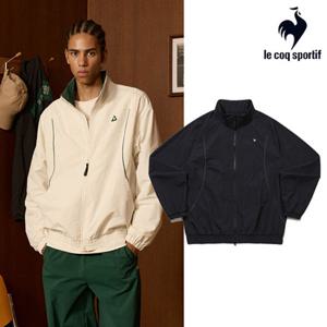 [르꼬끄] 남녀공용 유니 등판 블럭 루즈핏 메쉬 자켓 QQ323LJK91_BLK