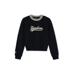 M MLB긴팔티 GQC 3FMTV0344-50BKS 여성 바시티 컬시브 크롭 맨투맨 뉴욕양키스