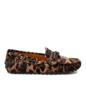 토즈 레오파드 프린트 가죽 헤어 로퍼 XXW10L0JU20UTZ 2L47