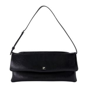 쿠레쥬 블랙 가죽 커프 숄더백 425GSA202CR0043 9999 BLACK