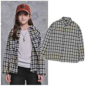 블루테일2 AZH1BL01BK 주니어 남아 여아 다잉 체크셔츠 초등 2025년 겨울