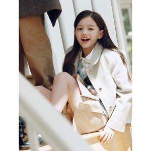 [시즌30%OFF][빈폴키즈] 여아 재킷형 코트  라이트 그레이 (BI593TG012)