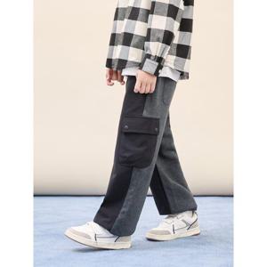 [시즌30%OFF][빈폴키즈] 믹스 저지 팬츠  블랙 (BI5921U015)